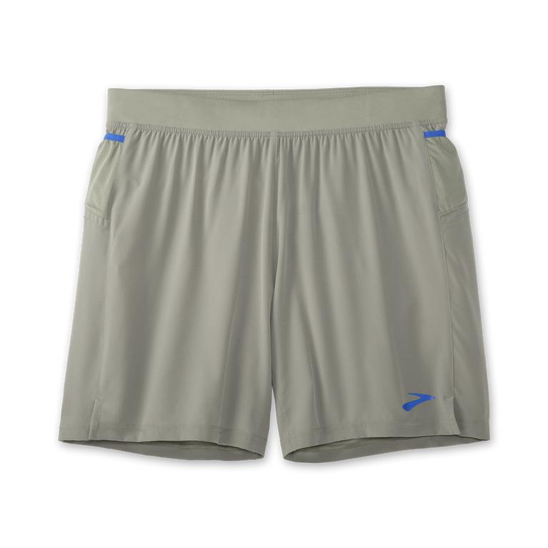 Brooks Sherpa 7 2-In-1 - Mens Running Shorts - Shadow/Bluetiful/Lightgrey (54129IRMB)